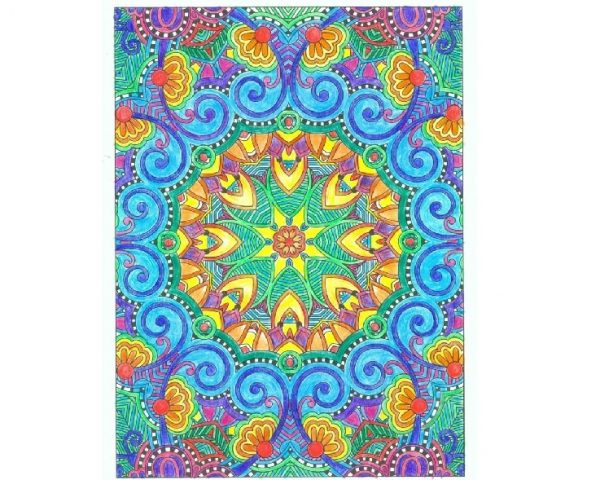 Livre de coloriage MANDALA ANTI-STRESS - Cahier d'art mandala zen à