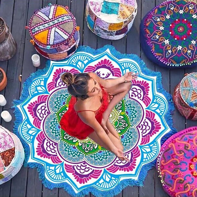 Acheter tapis MANDALA pour méditation / Yoga à pas cher